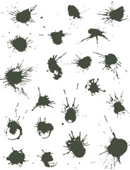 20 Unique Hand Drawn Ink Blots