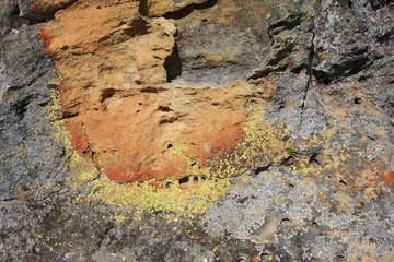 détail roche canyon de l'isalo