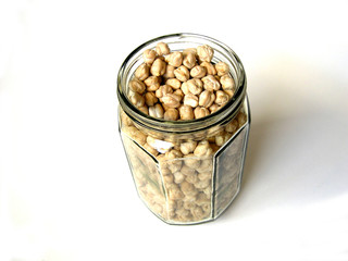 Chick Peas in Big Bottle