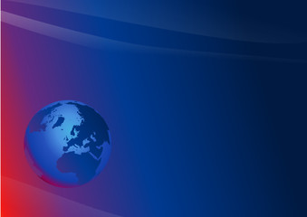 Fond globe terrestre