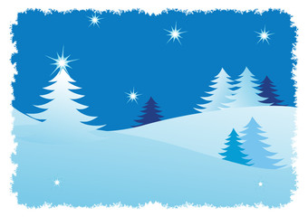 Obraz premium Winter trees abstract background