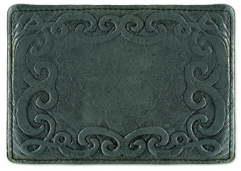 Leather texture with pattern frame
