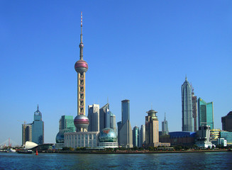 Obraz premium Shanghai - Skyline (Pudong district)