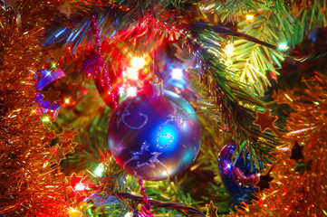 Fototapeta na wymiar Christmas traditional decoration