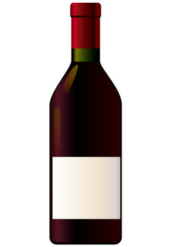 Bouteille de vin rouge