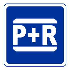 Fototapeta premium verkehrsschild park+ride 