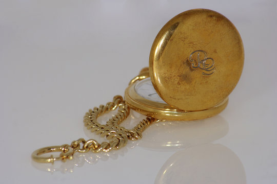 Goldene Taschenuhr