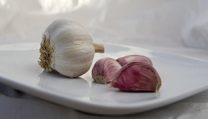 Galic on plate