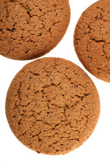 Round oat cookie