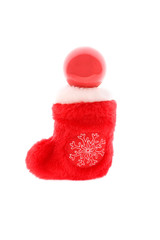 Obraz na płótnie Canvas Christmas sock with red ball
