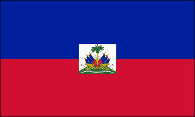 Naklejka premium Drapeau de Haïti