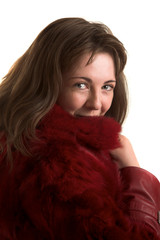 Woman in fur coat