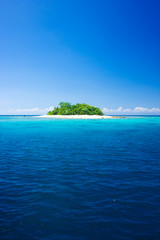 Tropical island vacation paradise