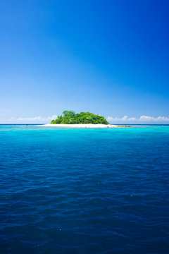 Tropical island vacation paradise