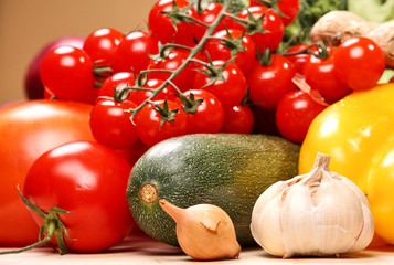 Set of different vegetables