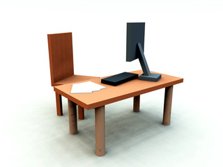 Desk With Chair 1