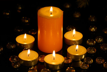 lighting candles