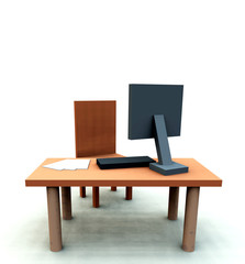Fototapeta premium Desk With Chair 4
