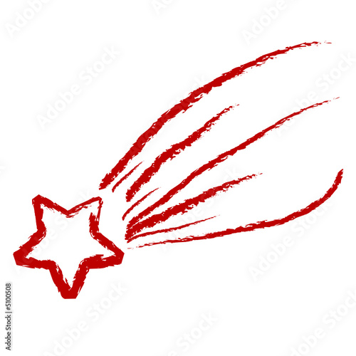 Etoile Filante Rouge Stock Image And Royalty Free Vector