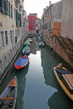 a beautiful canal of Venice Italy