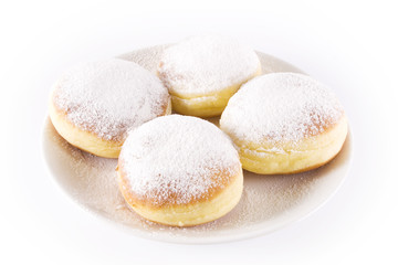 Donuts on a plate