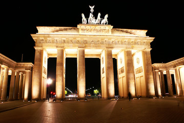 Night picture at Brandenburger Tor