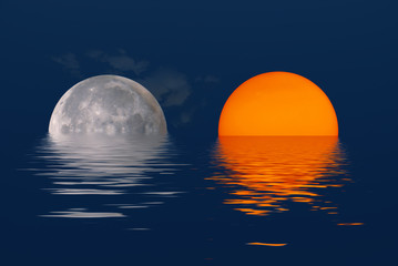 Le soleil et la lune