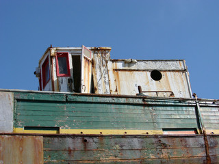 Cabine d'un ancien thonier