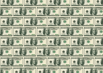 Back background from dollars
