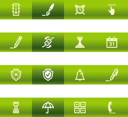 Green bar software icons