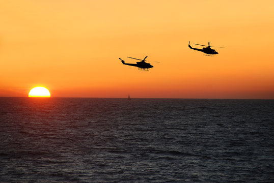 navy helicopters on patrol
