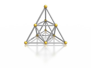 magnetic pyramid (high resolution 3D image)