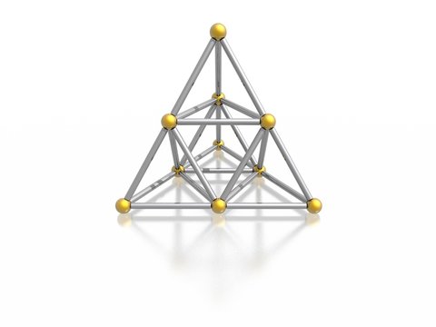 magnetic pyramid (high resolution 3D image)