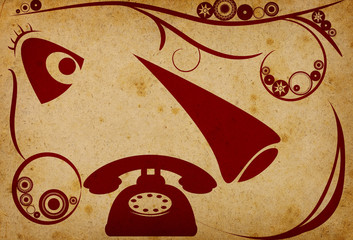 Retro style paper background