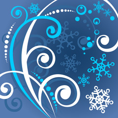 blue winter pattern