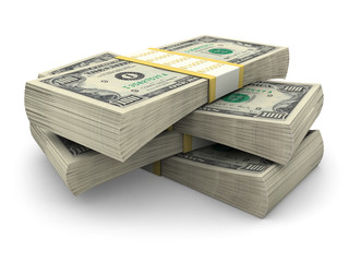 Stack of $100 bills © Tomislav Forgo