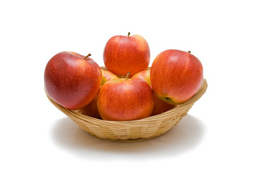 Red apples in frail