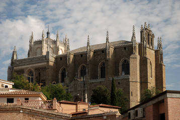 Fototapeta na wymiar Medieval church in the old town of Toledo, Spain