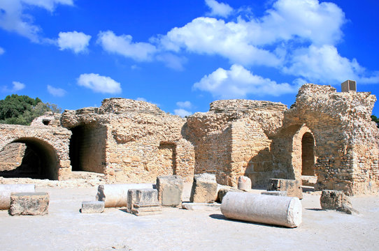 Ancient ruins in Cartage