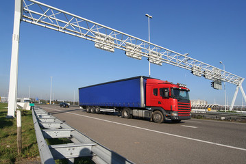 Truck on the Freeway