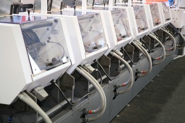 Row of printers