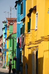 Fototapeta na wymiar Harmonie de couleurs à Burano