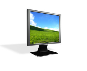 Monitor with Baxkground Image