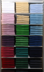T-shirts  in different colors