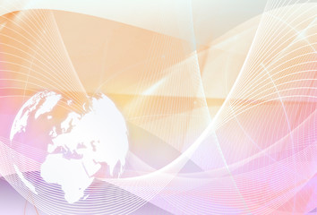 world map technology-style