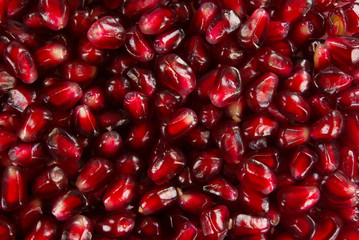 Raw pomegranate berries