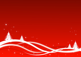 Abstract christmas landscape