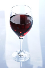 Glas Rotwein