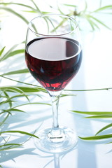 Glas Rotwein