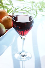 Glas Rotwein